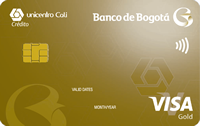 Foto Tarjeta de Crédito Visa Gold Unicentro Cali