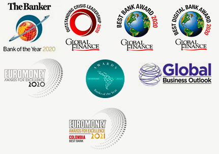 Logos logros Banco de Bogotá